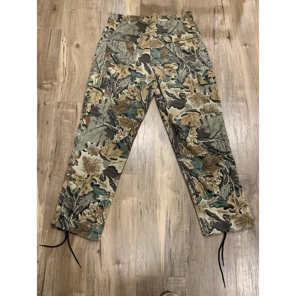 VTG Advantage Camo Cargo Pants Men's 34x30 Drawstring Hunting Military Style - Picture 1 of 11